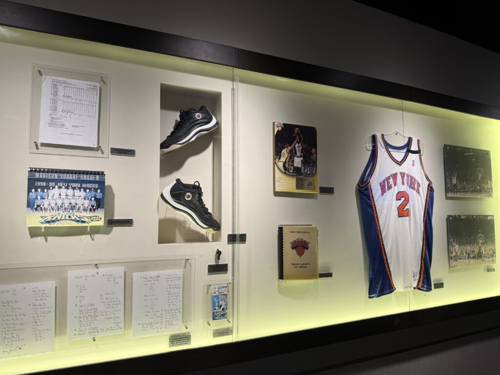 マディソン・スクエア・ガーデン館内のユニフォーム展示