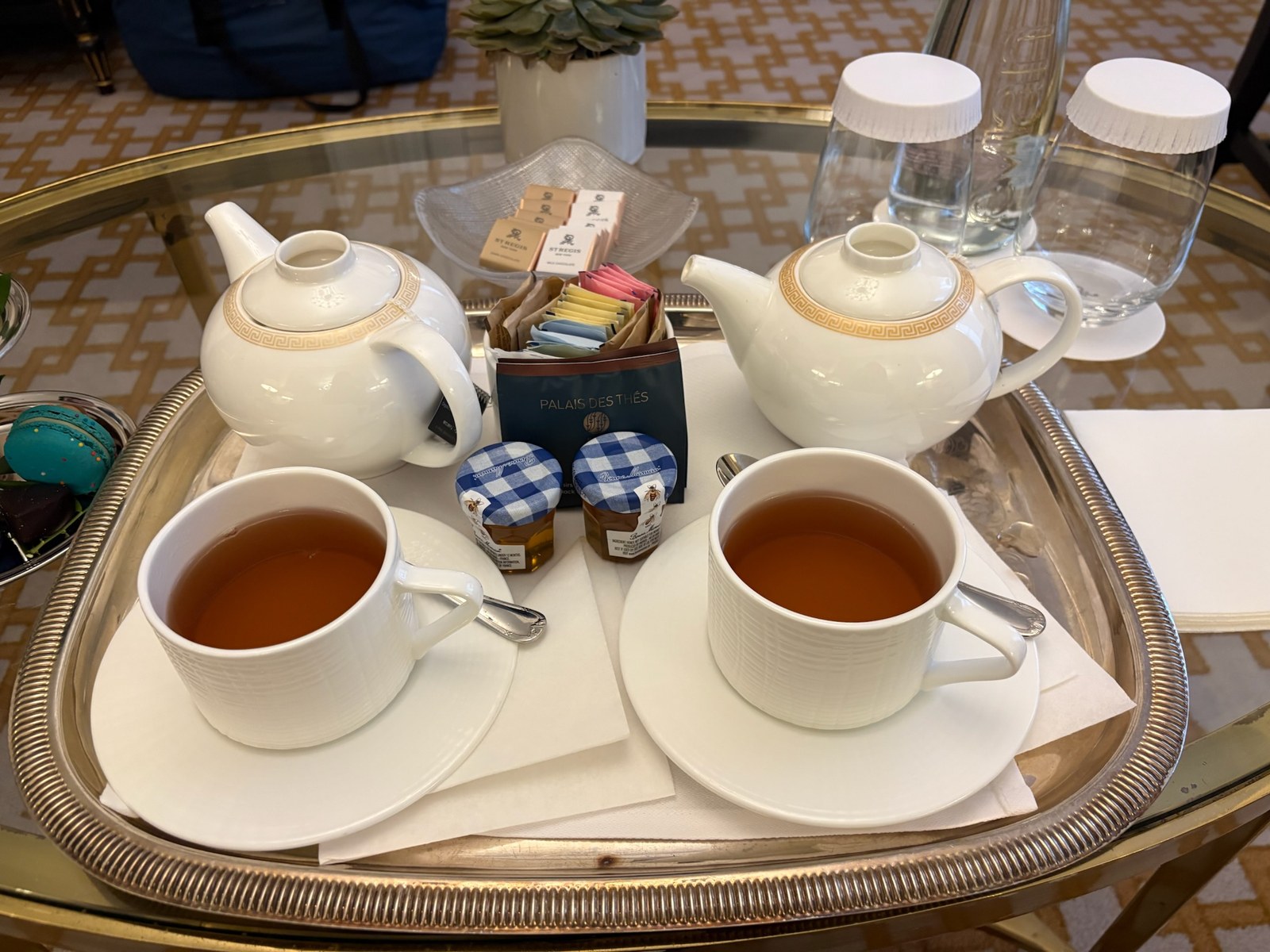 セントレジス・ニューヨークの到着時の紅茶